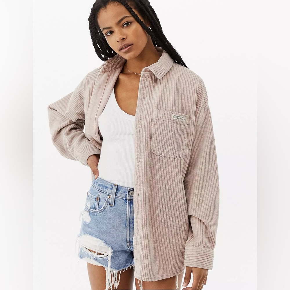BDG Chunky Corduroy Button Front Shirt  Jacket M